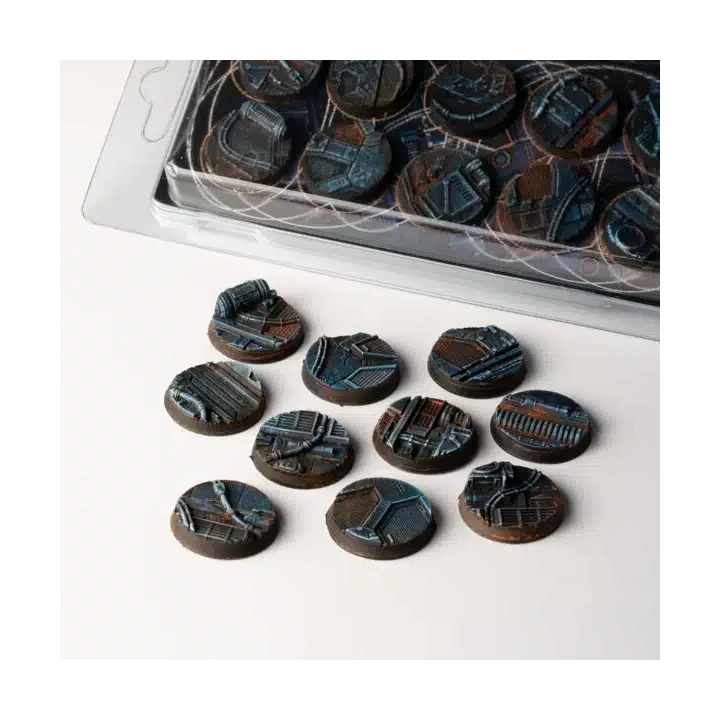 Bases Round - Spaceship Corridor 25mm (x10)