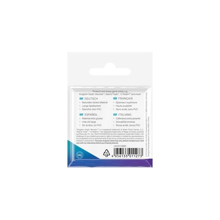 Ultimate Guard Premium Sleeves for Board Game Cards Small Square (50)