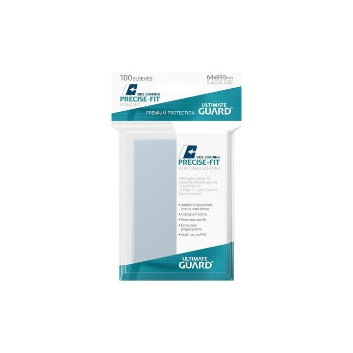 Ultimate Guard Precise-Fit Sleeves Standard Size (100) - Side-Loading