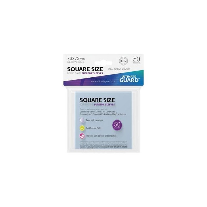 Ultimate Guard Supreme Sleeves for Board Game Cards Square (50)