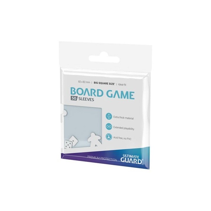 Ultimate Guard Premium Soft Sleeves for Board Game Cards Big Square (50)