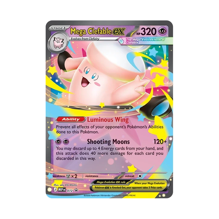 Pokemon TCG: Mega Moonlit Tin - Mega Clefable ex