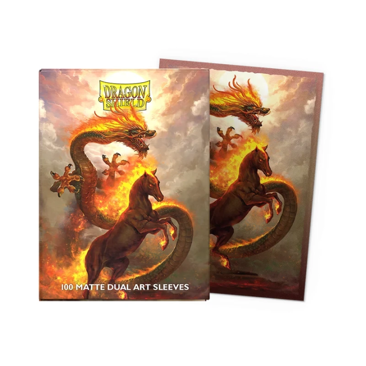 Dragon Shield Standard Matte Dual Art - Fire Horse 2026
