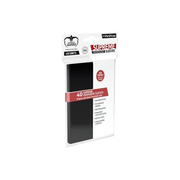 Ultimate Guard Supreme Sleeves Oversized Black (40)