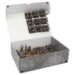 Pudełko magnetyczne do gry Conquest z dwoma metalowymi płytkami
